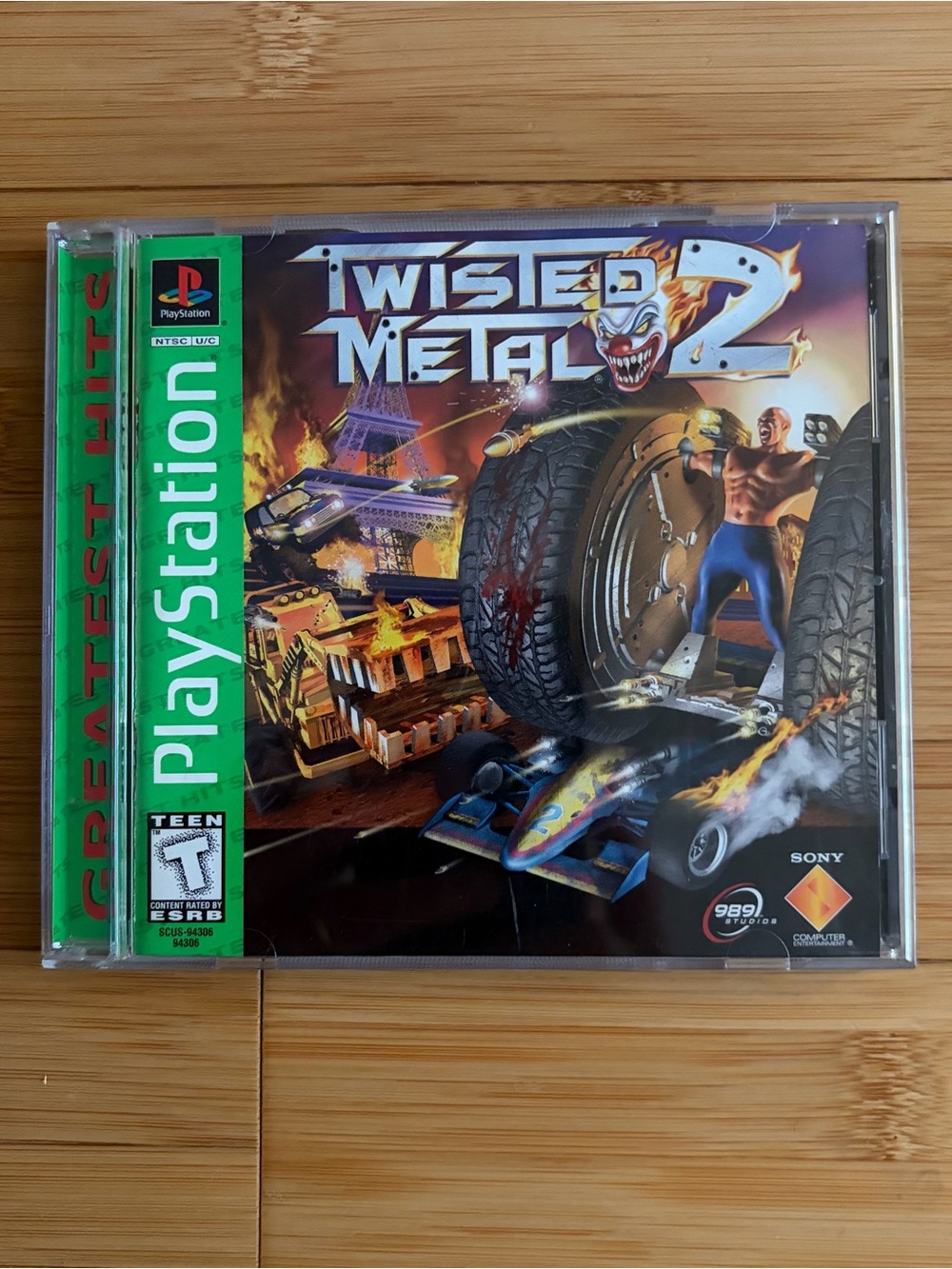 Sony PlayStation Twisted Metal 2 (Green) - Classic PS1 Racing Combat Game